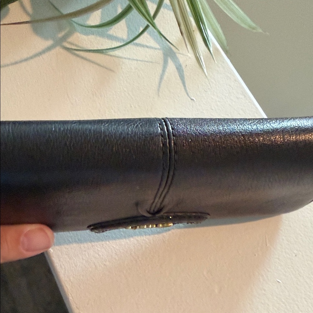 Coach Black Leather Zip-Around Wallet - Picture 5 of 9